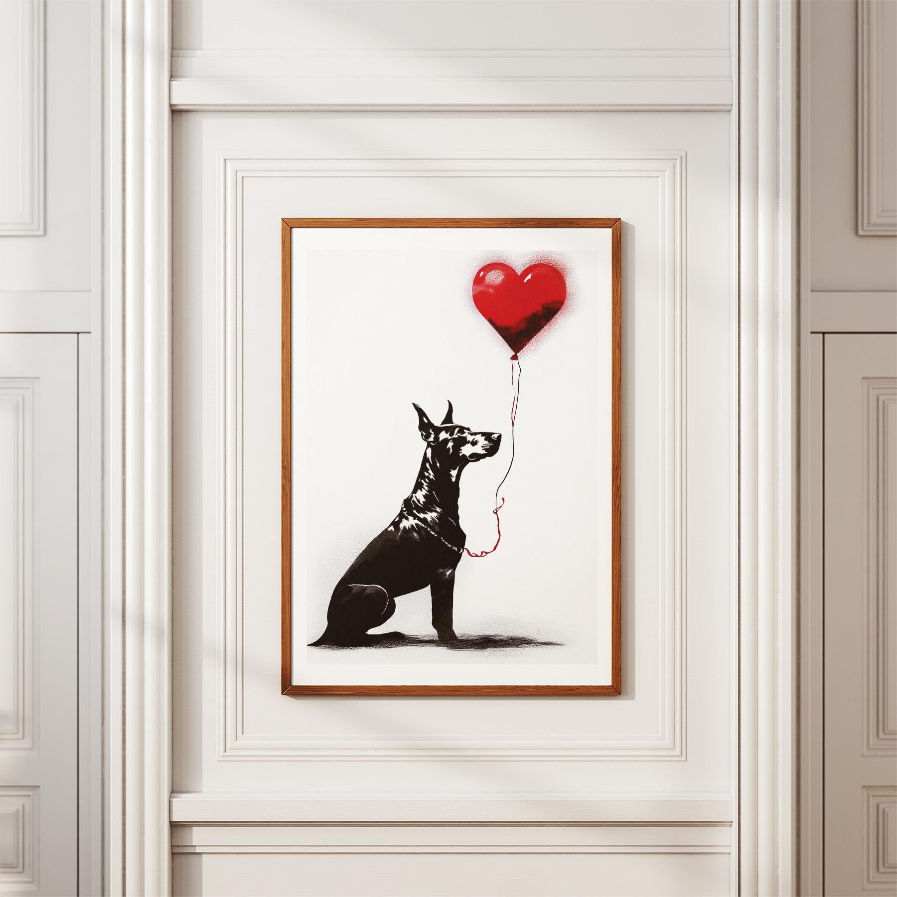 Doberman DOGSY Series inspired by the Art of Banksy image 3