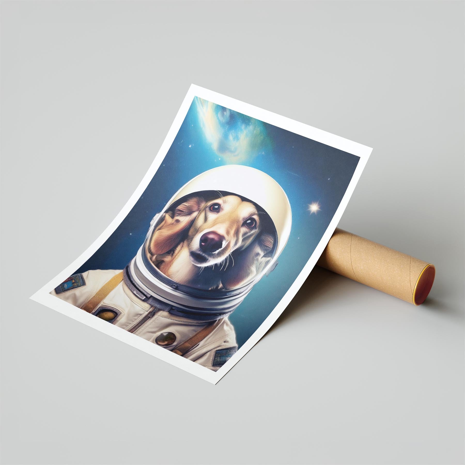 Borzoi Astronaut Dog Series image 6