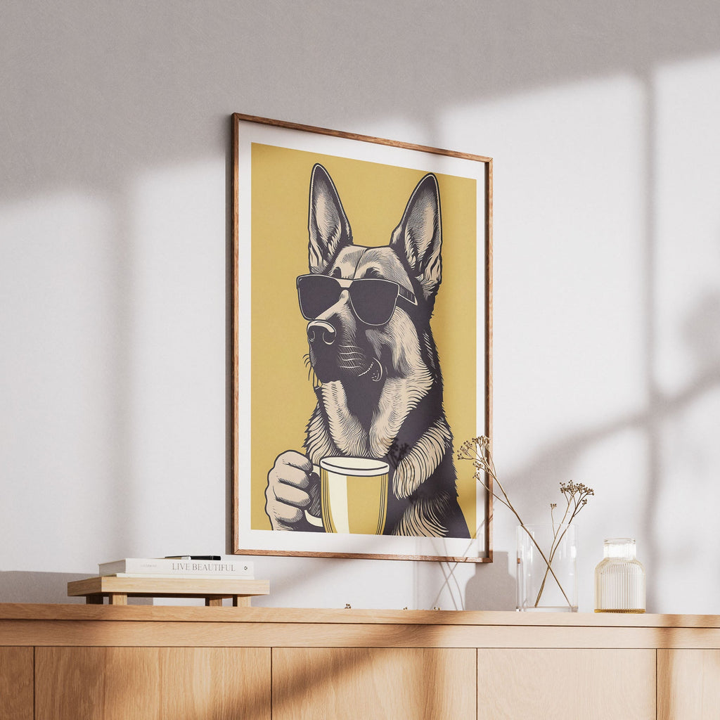 German Shepherd Chillin Coffee Dog image 6