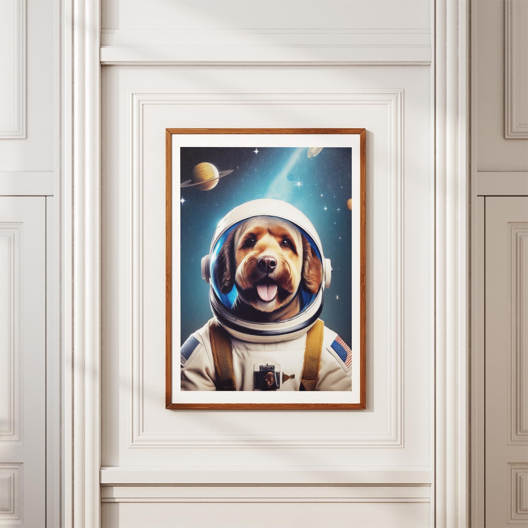 Spanish Water Dog Astronaut Dog Series image 3