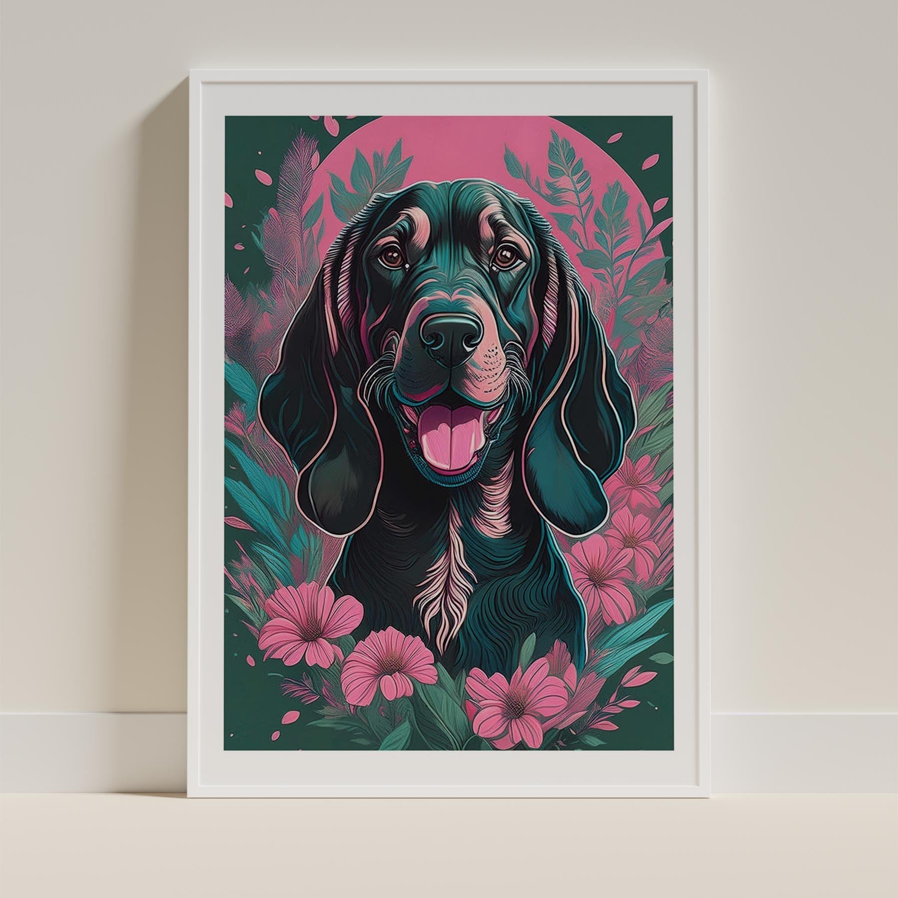 Bloodhound Flowery Dog image 9