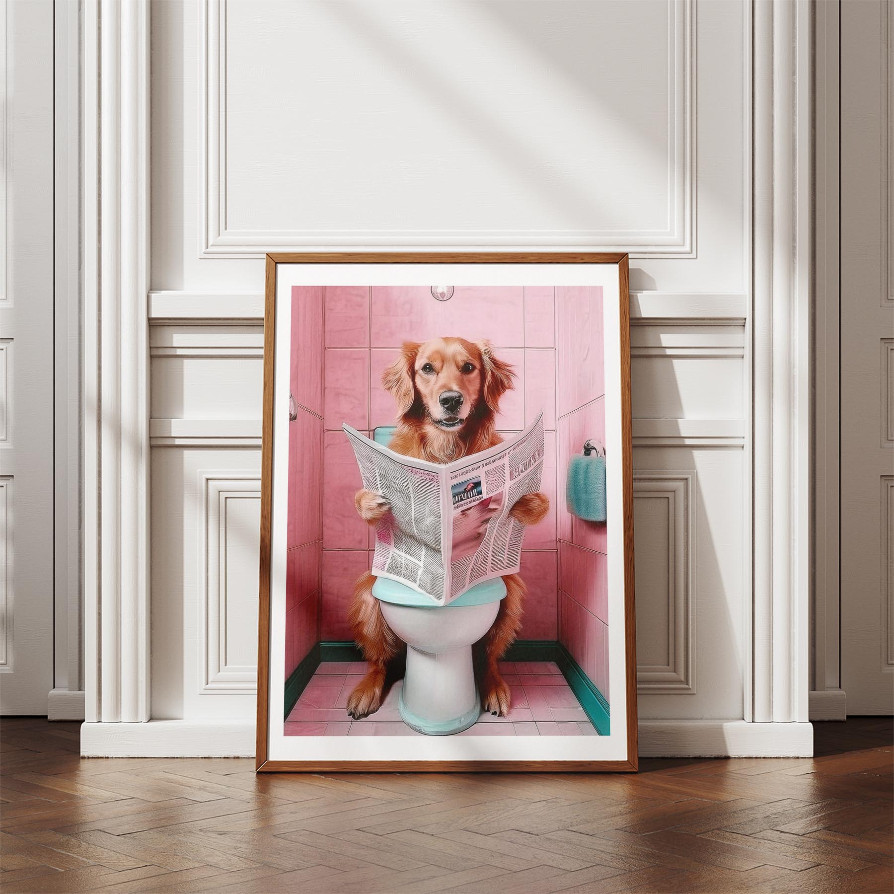 Golden Retriever Toilet Humour Dog Series 4 image 4