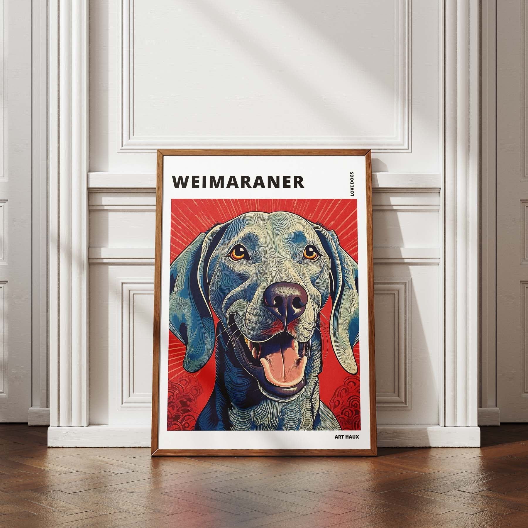 Whippet Hokusai Japanese Inspired Dog Series with Text image 4