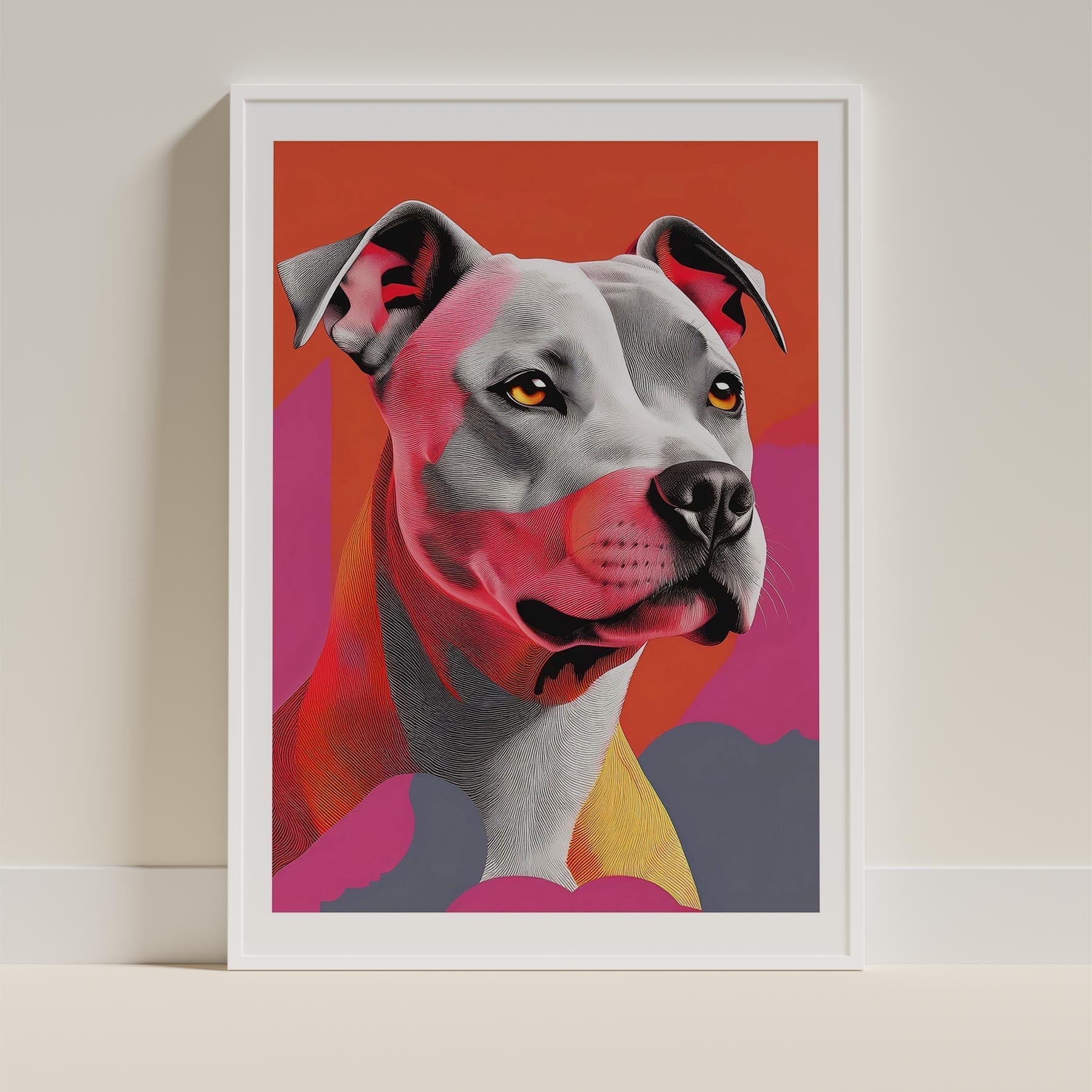 Staffordshire Bull Terrier Modern Pop Dog Series image 9