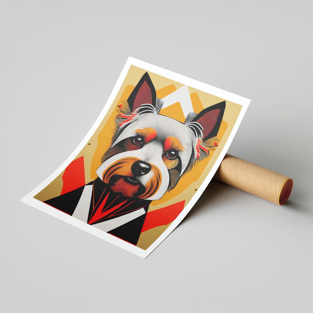 Yorkshire Terrier Geometric Orange Series image 6