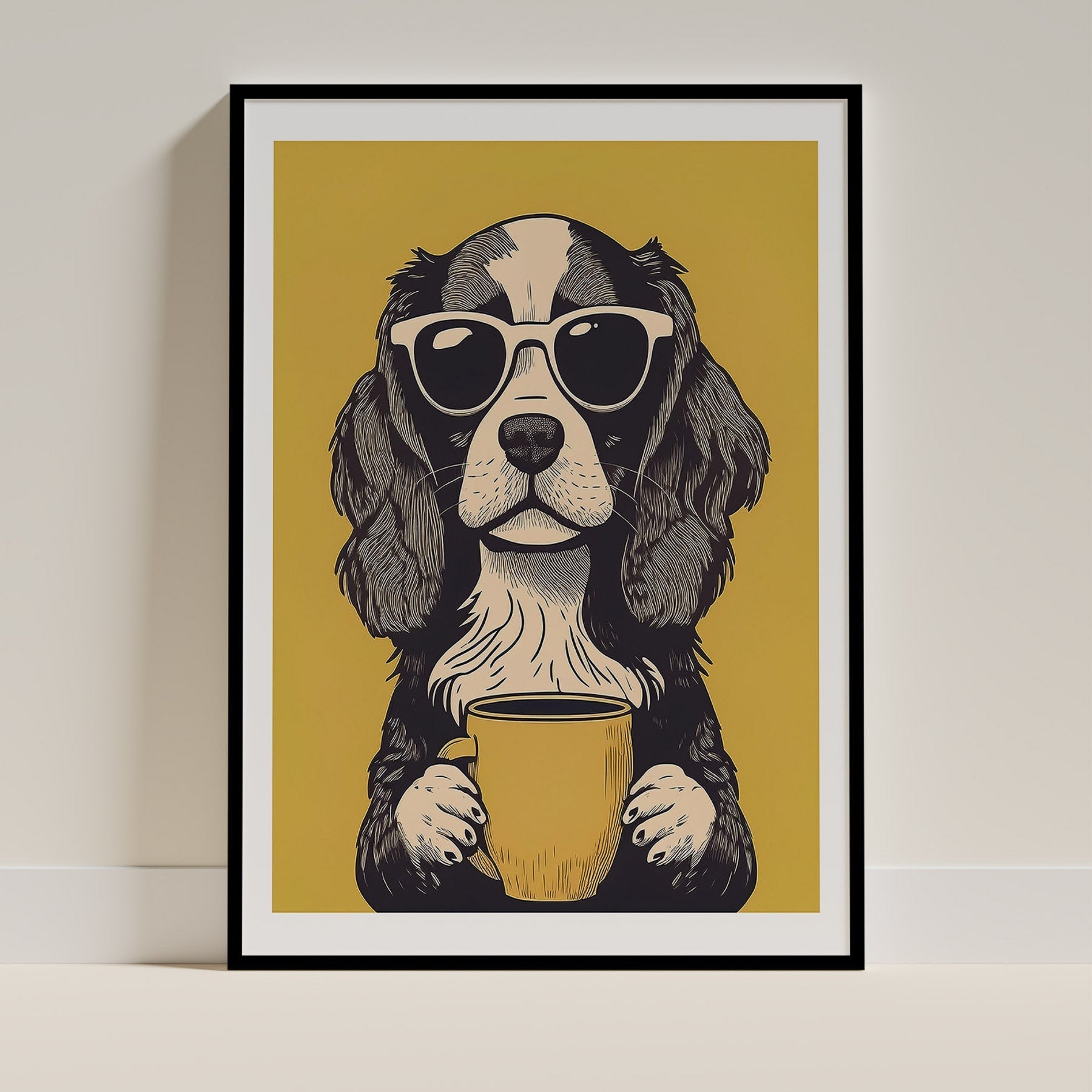 Cavalier King Charles Spaniel Dog Art Print Unframed Vol 2 | 5 Unique Designs | Wall Art Gift for Dog Lovers - Image 5 | D...