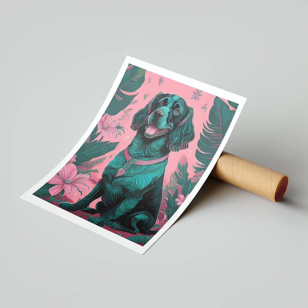 Irish Setter Flowery Dog image 7