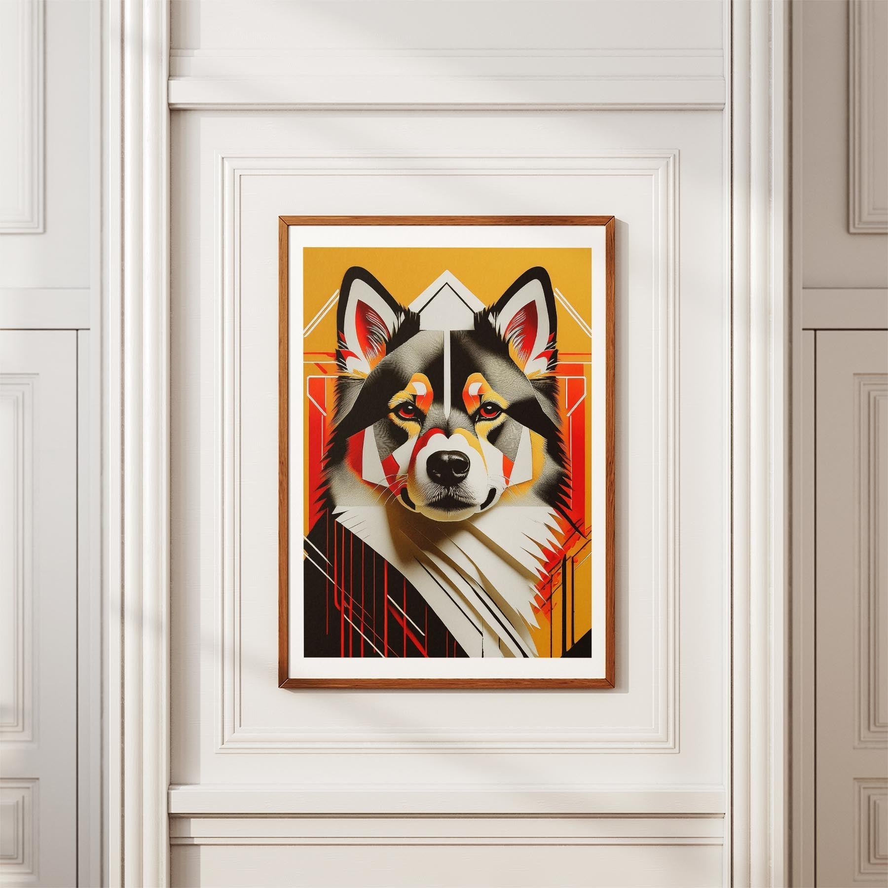 Finnish Lapphund Geometric Orange Series image 3