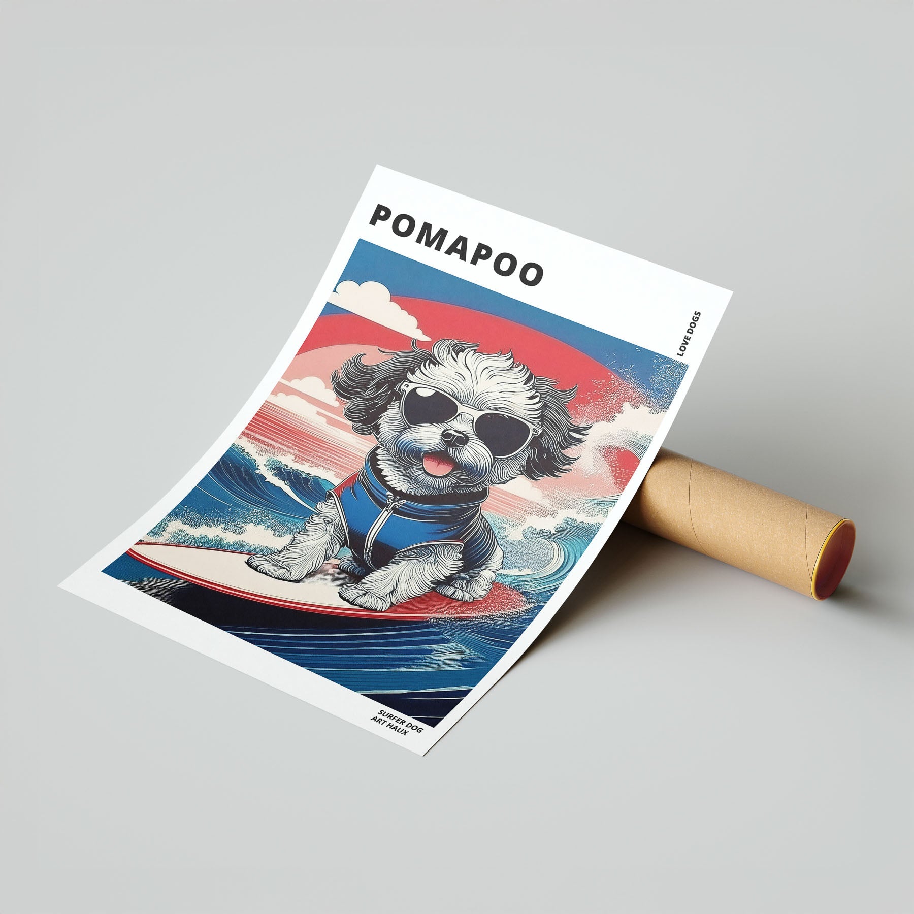 Pomapoo Hokosai Surfer Dogs 1 image 7