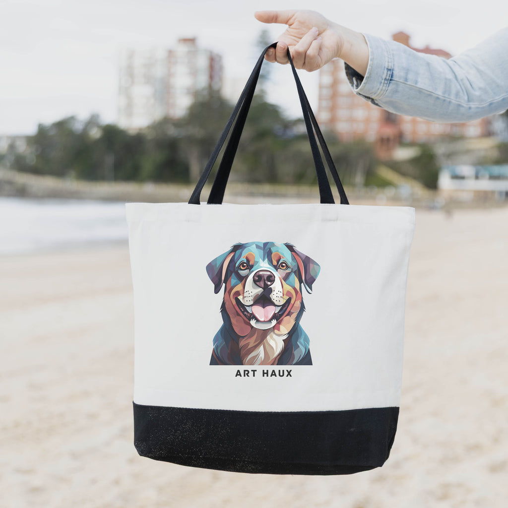 Rottweiler Chic Graphic Art Bag image 1
