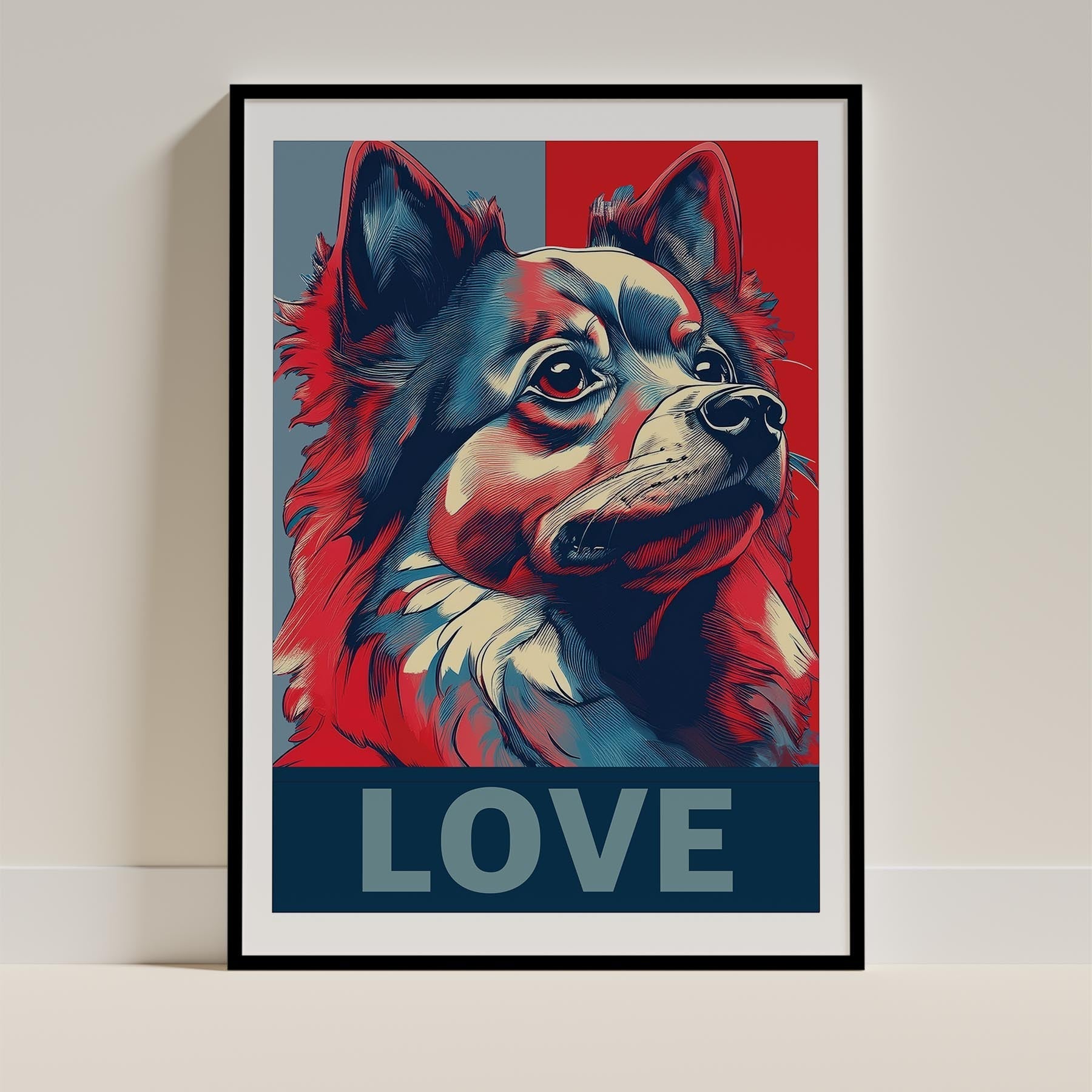 Pomeranian LOVE Series Inspired by the Obama Poster image 0