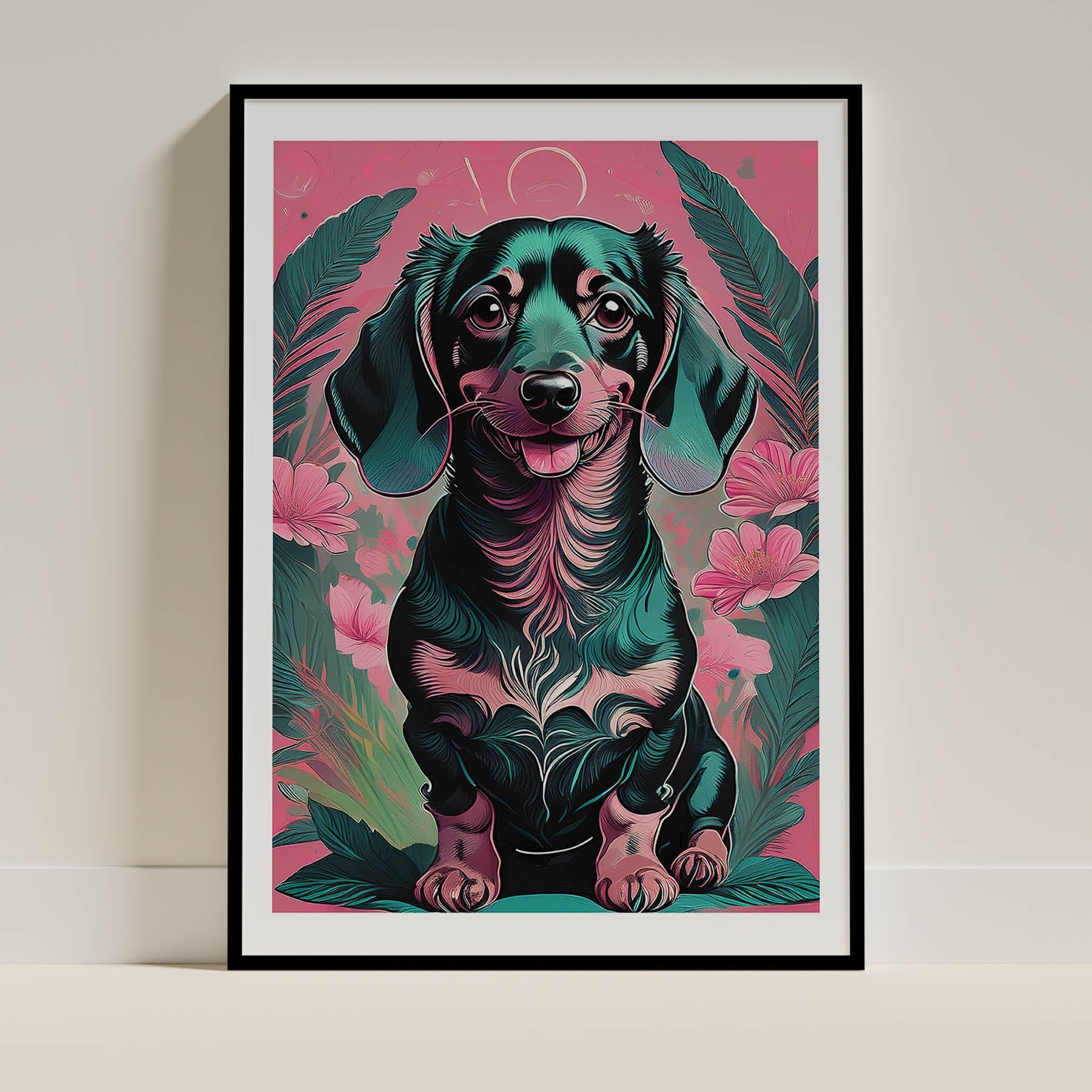 Dachshund Flowery Dog image 0