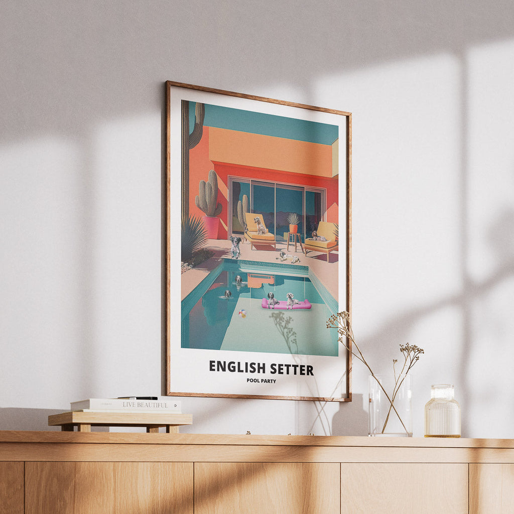 English Setter Pool Party image 6