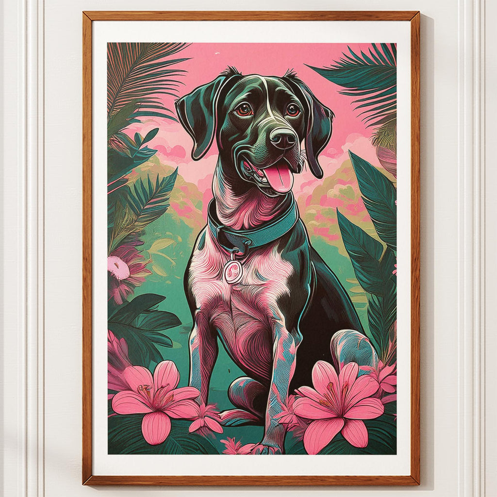 German Pointer Flowery Dog image 10