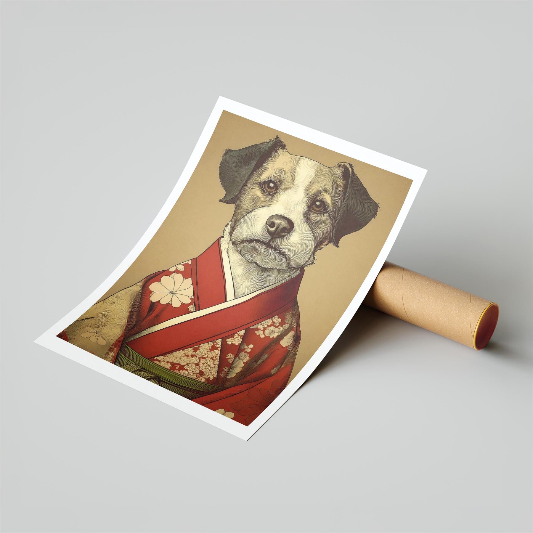 Border Terrier Japanse Kimono Dog Series image 6