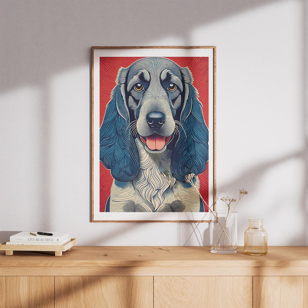 Bloodhound Hokusai Japanese Inspired Dog Series 1 image 8