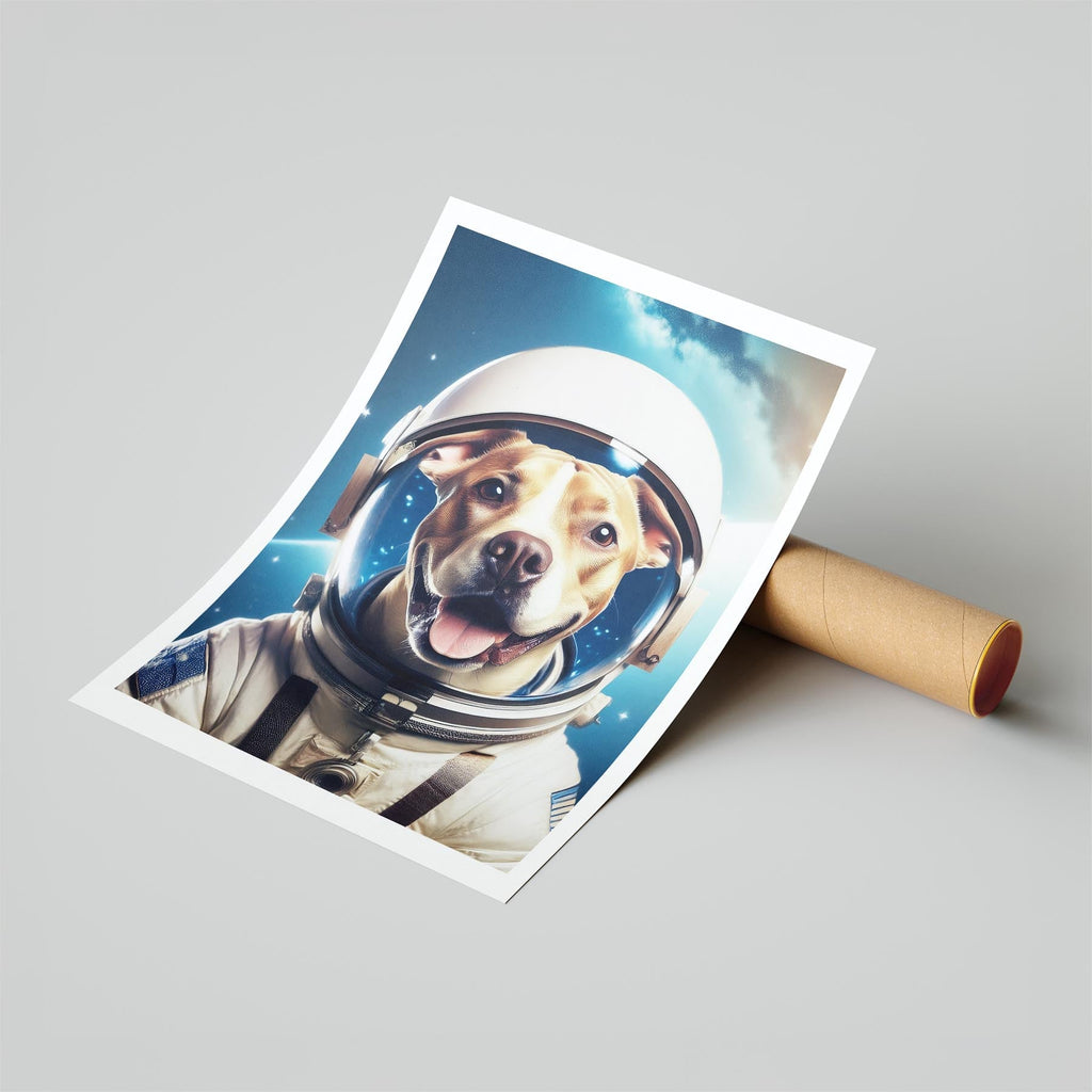 American Staffordshire Terrier Astronaut Dog Series image 6