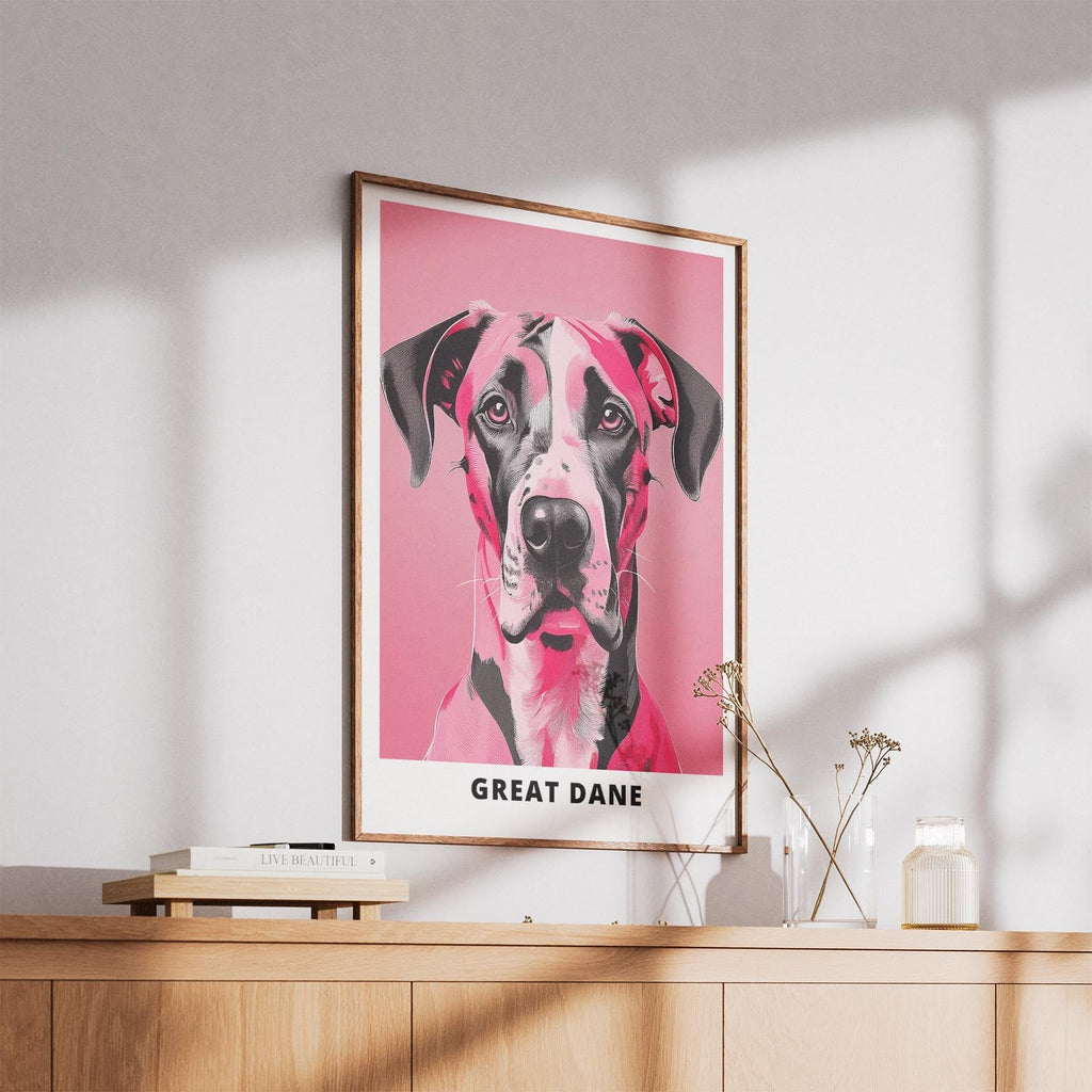 Great Dane Pink and Black Dog Series 5 image 5