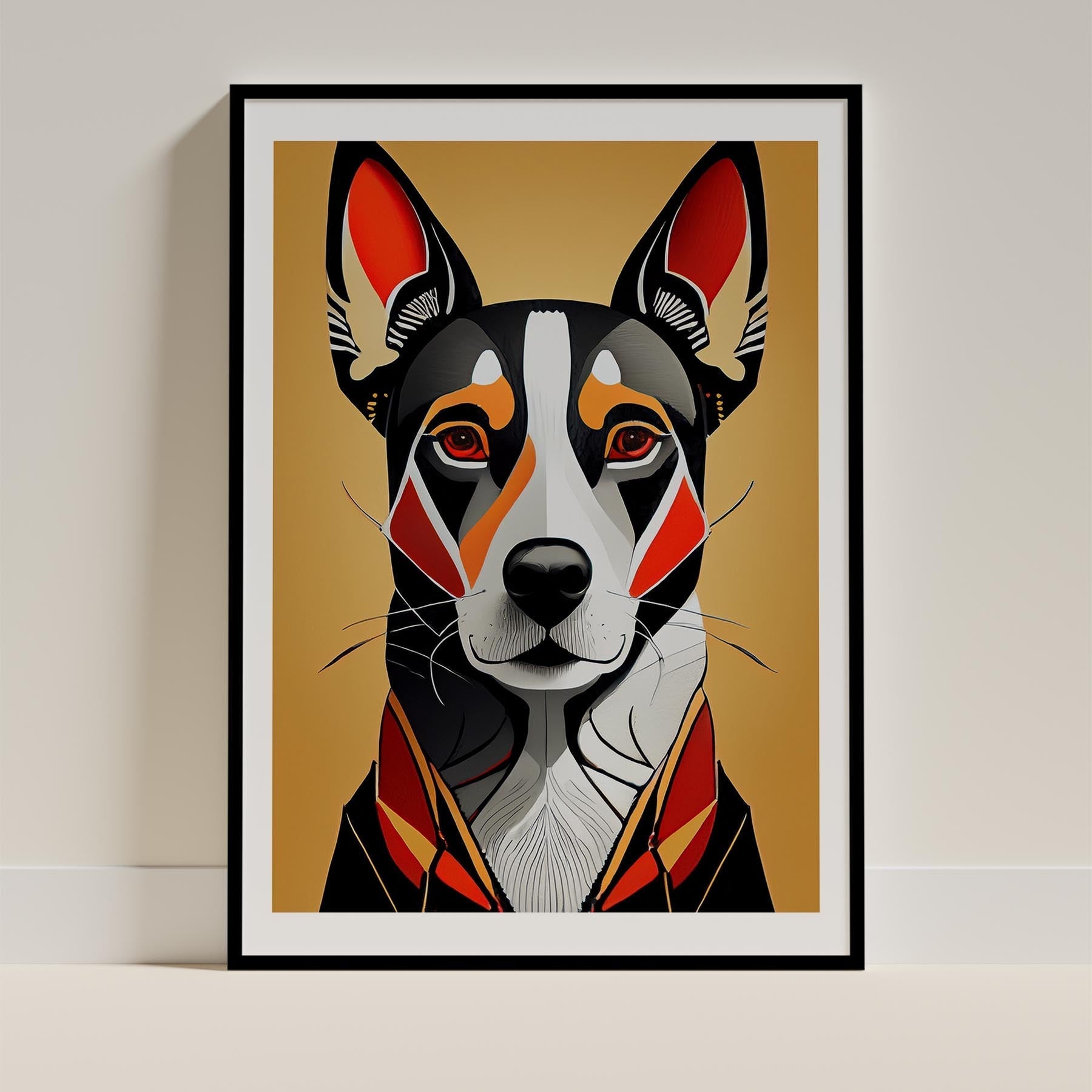 Kelpie Geometric Orange Series image 0