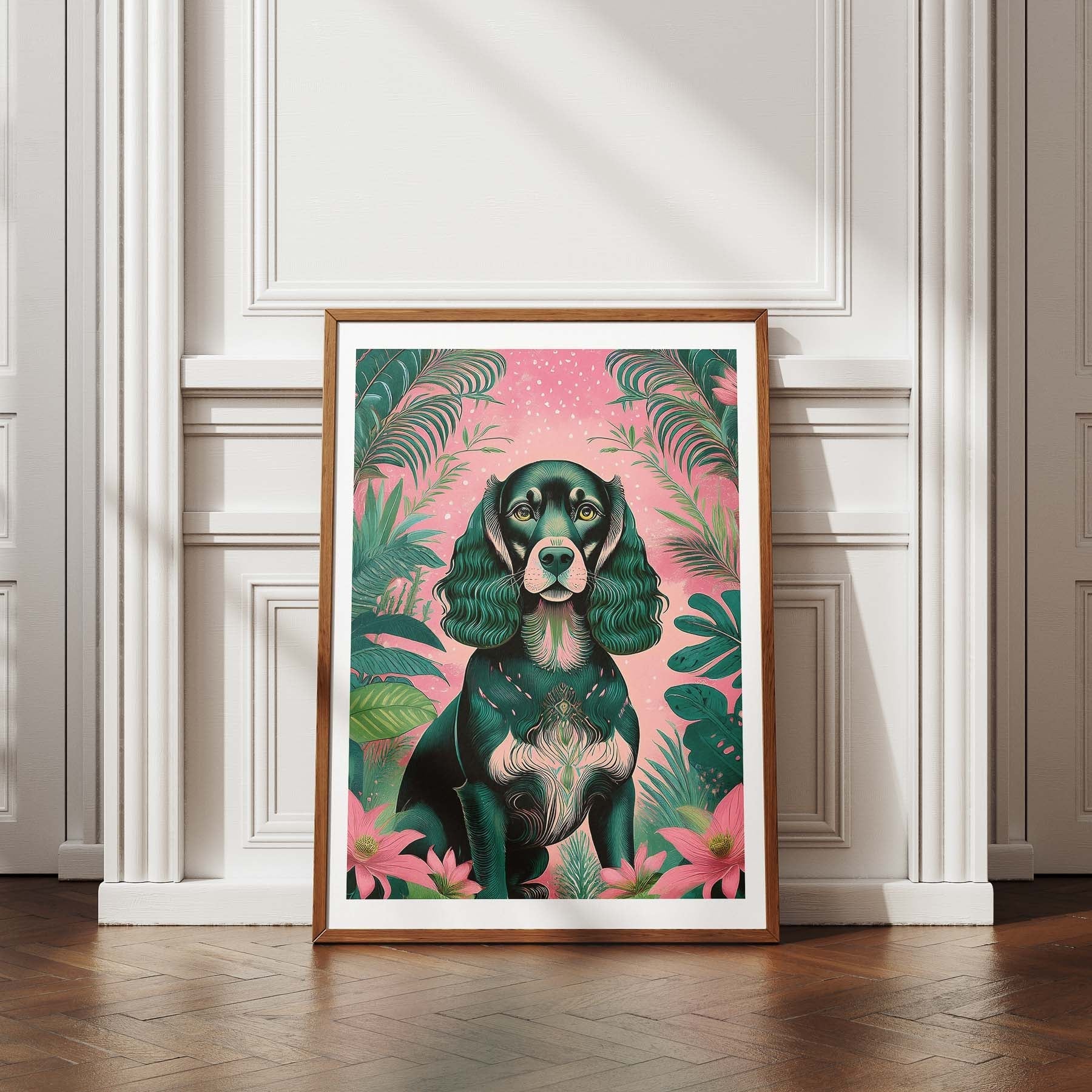 Cocker Spaniel Flowery Dog image 4