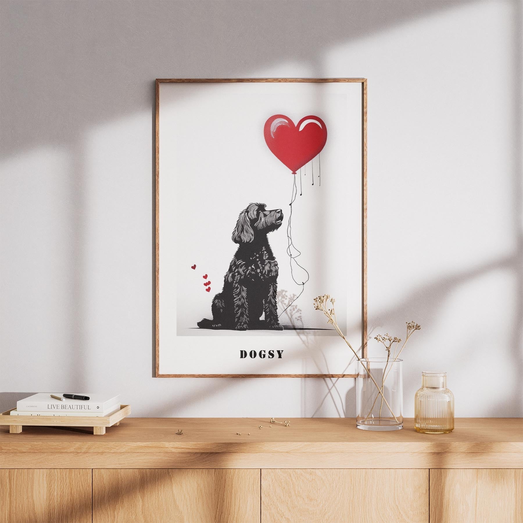 Cavoodle DOGSY Series inspired by the Art of Banksy with text Dogsy image 8