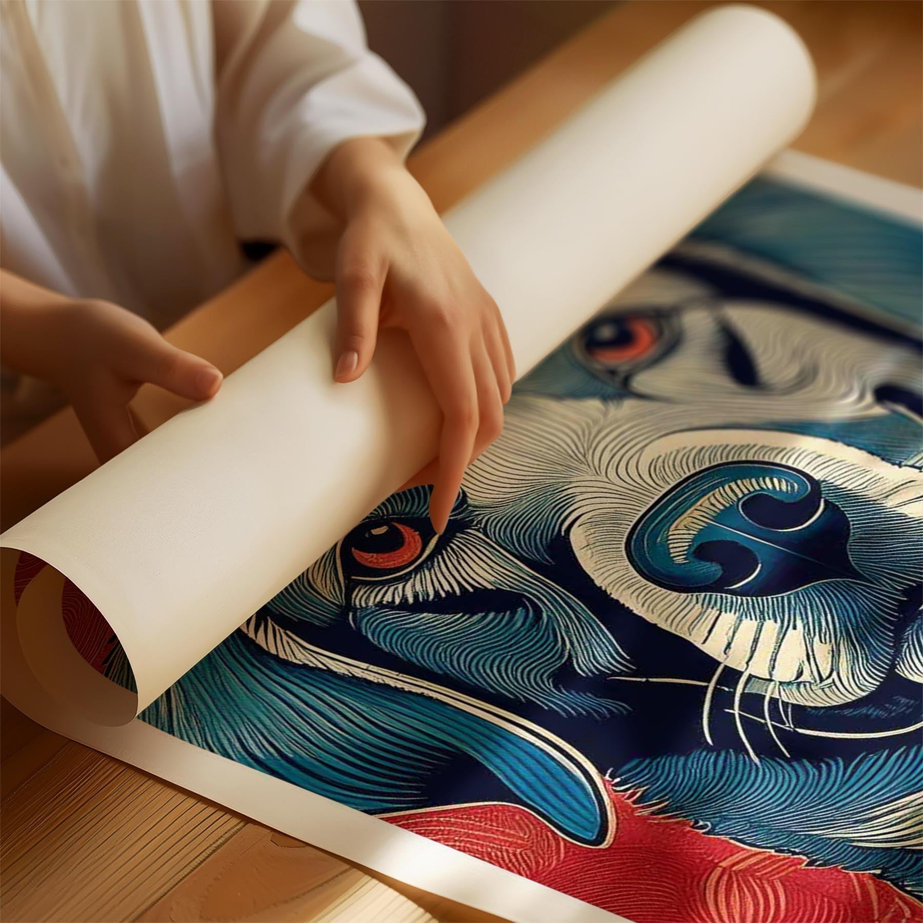 Labrador Retriever Hokusai Japanese Inspired Dog Series 3 image 1