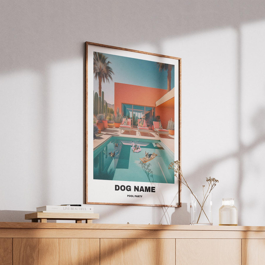 German Shepherd Custom Pool Party WITH TEXT image 5