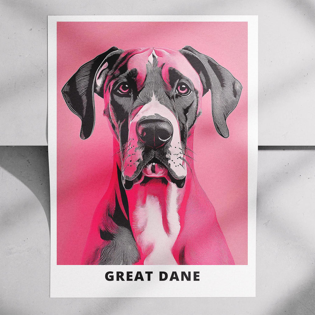Great Dane Pink and Black Dog Series 4 image 7