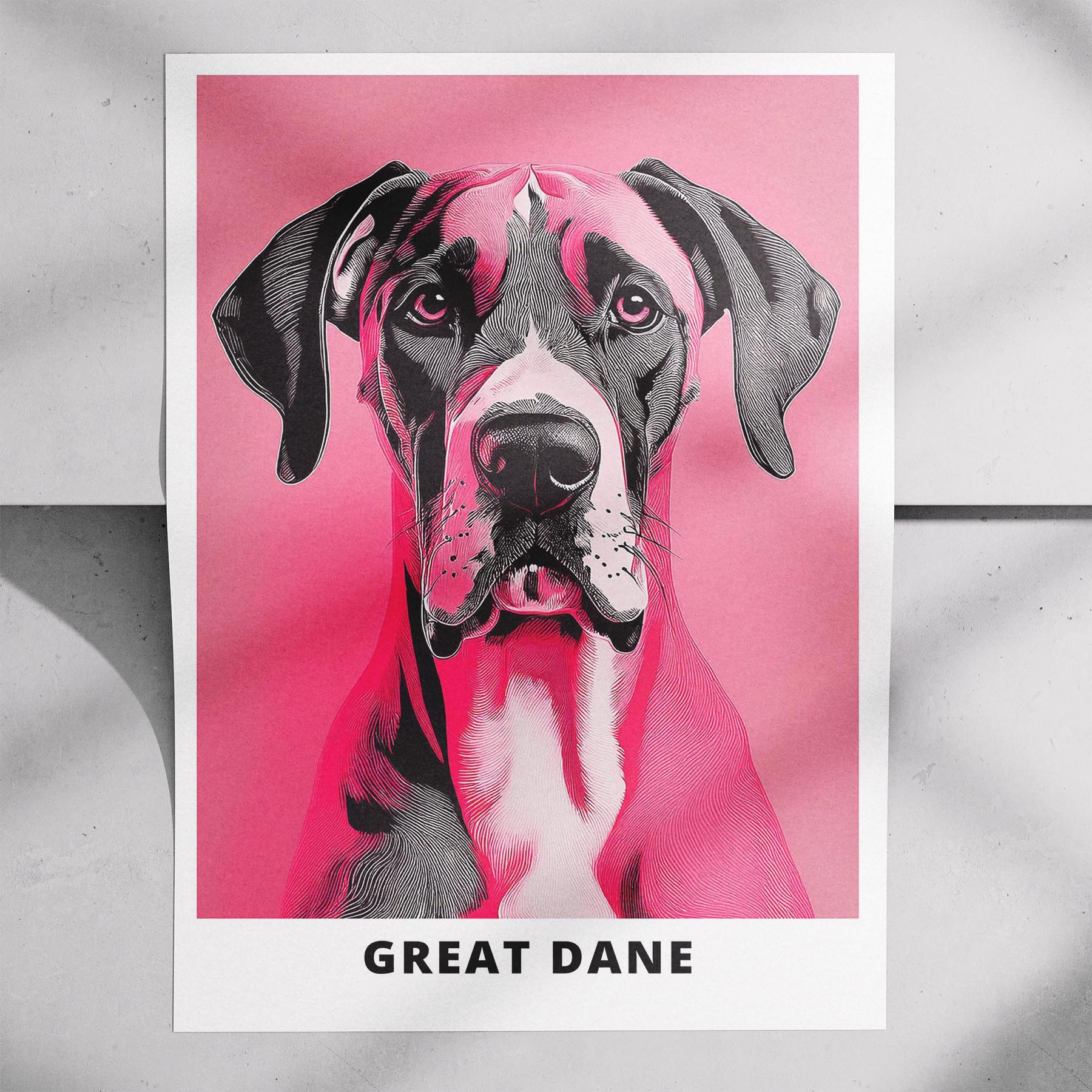 Great Dane Pink and Black Dog Series 4 image 7