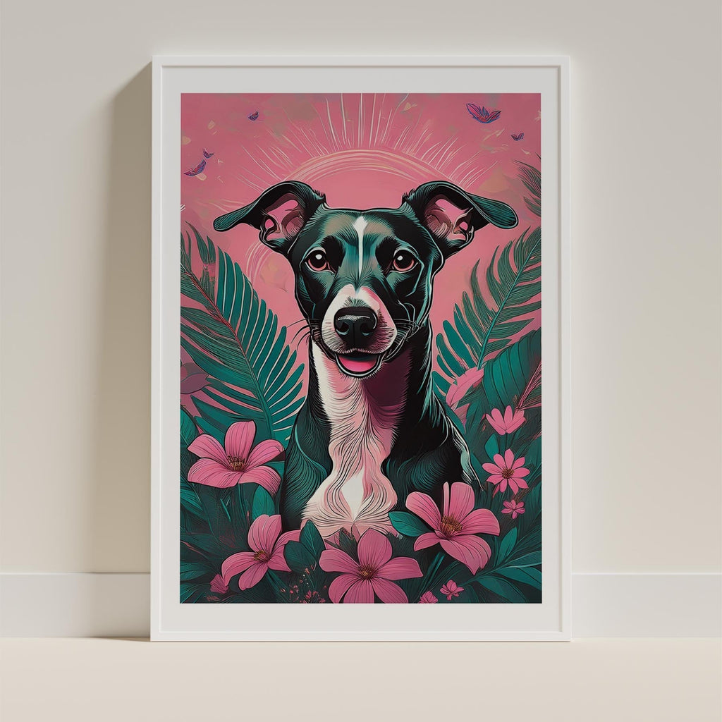 Whippet Flowery Dog image 9