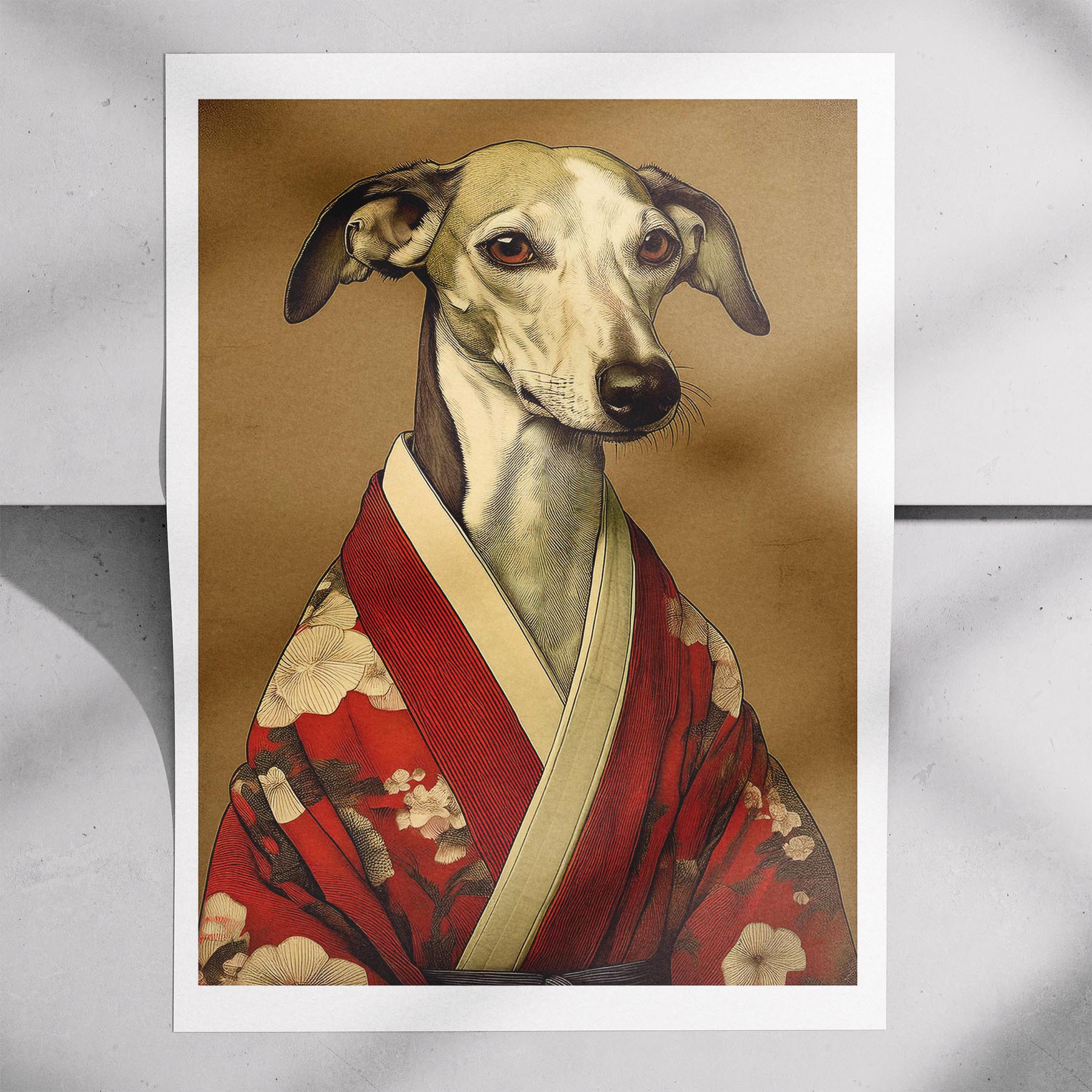 Greyhound Japanse Kimono Dog Series image 7