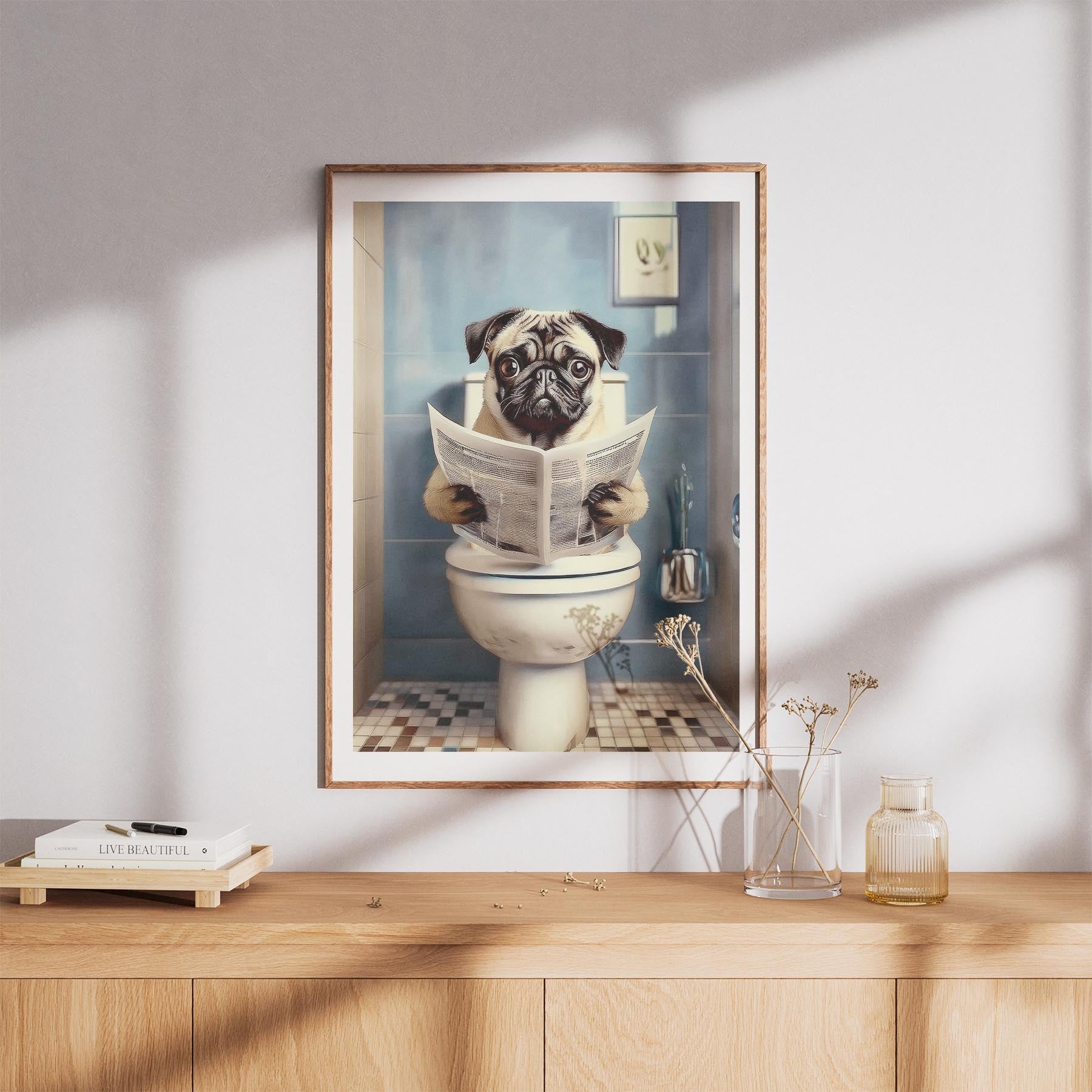 Pug Toilet Humour Dog Series 2 image 8