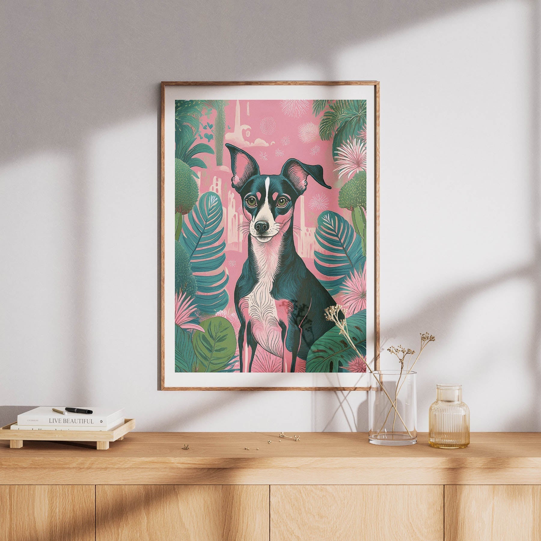 Whippet Flowery Dog image 8