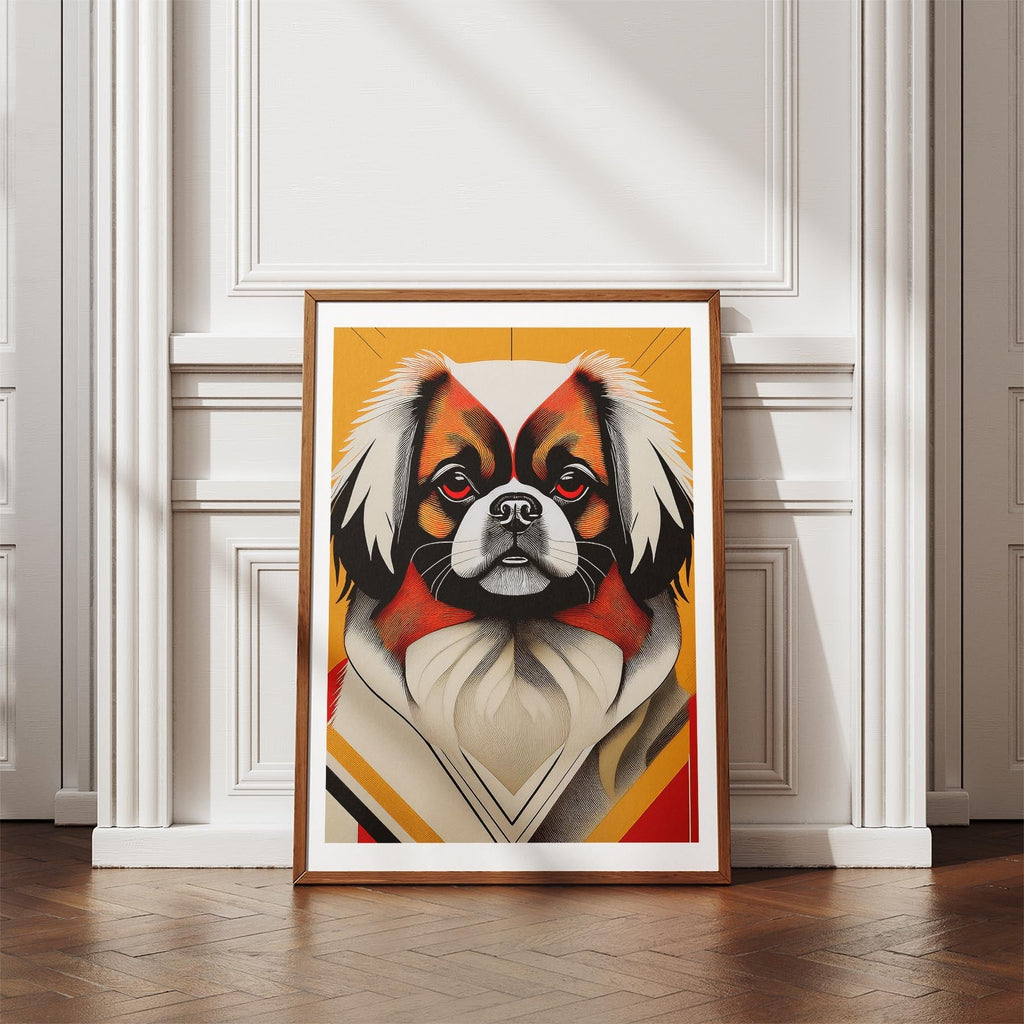 Pekingese Geometric Orange Series image 4