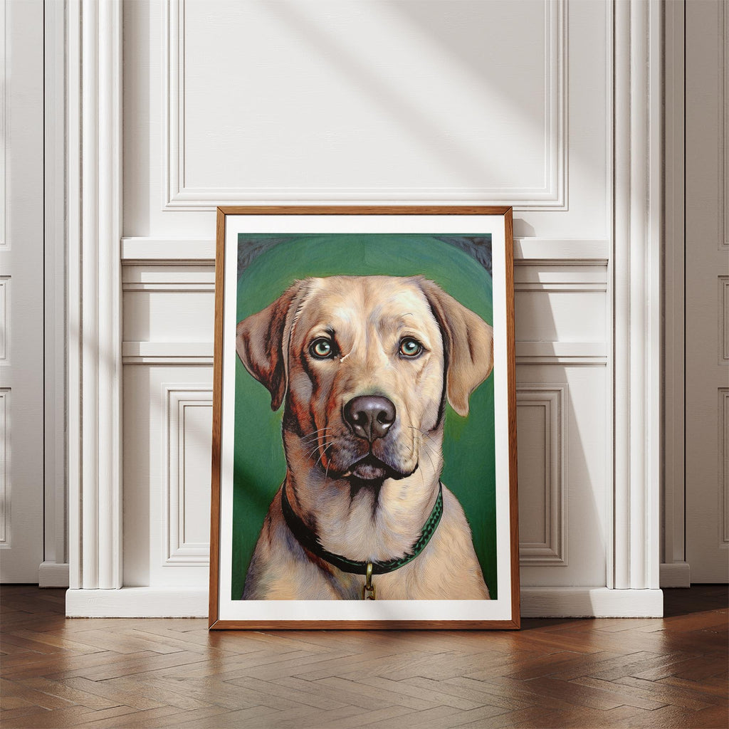 Labrador Retriever Green Painted Series image 4