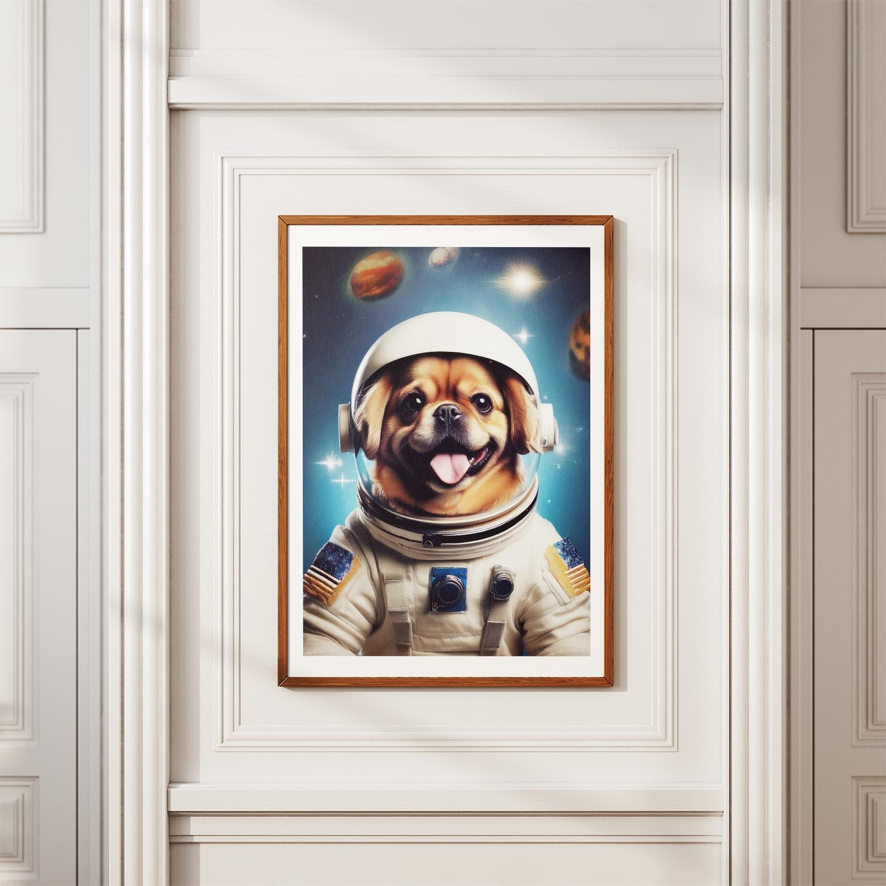 Pekingese Astronaut Dog Series image 3