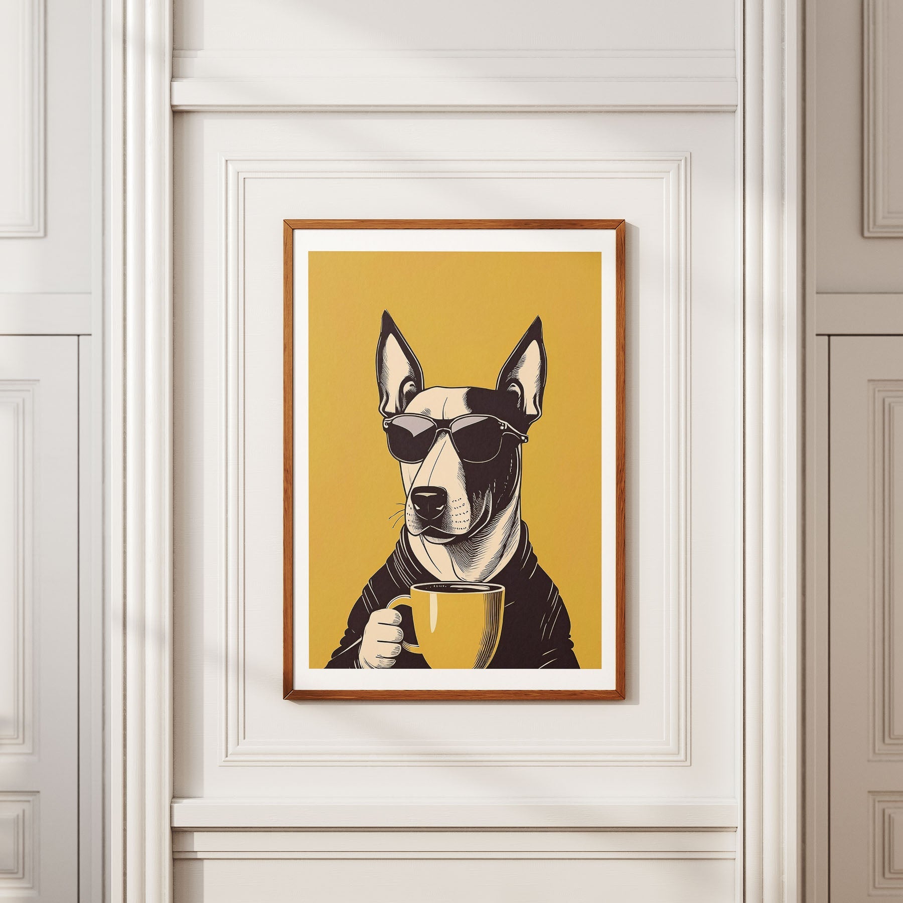 Bull Terrier Chillin Coffee Dog image 2