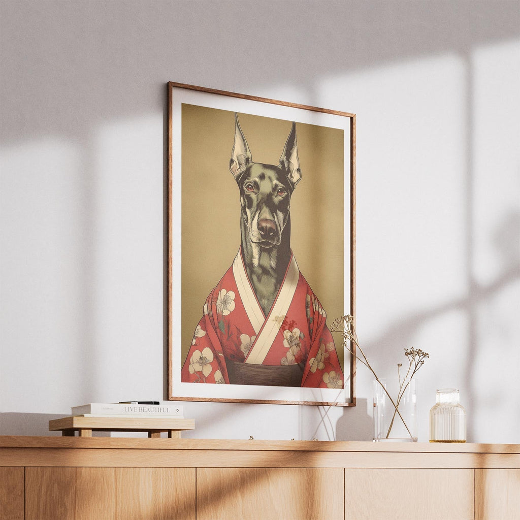 Doberman Japanse Kimono Dog Series image 5
