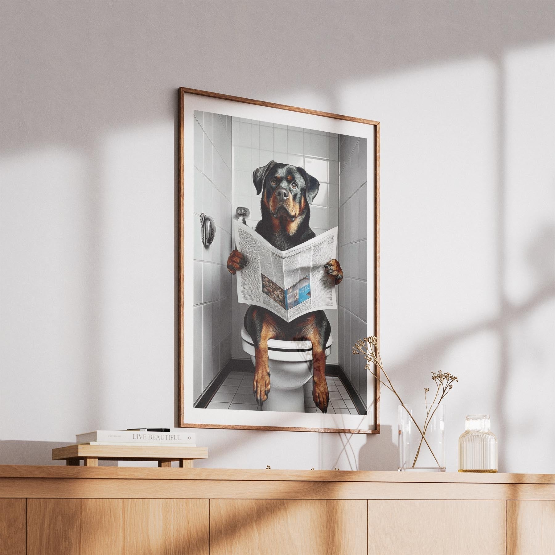 Rottweiler Toilet Humour Dog Series 1 image 5