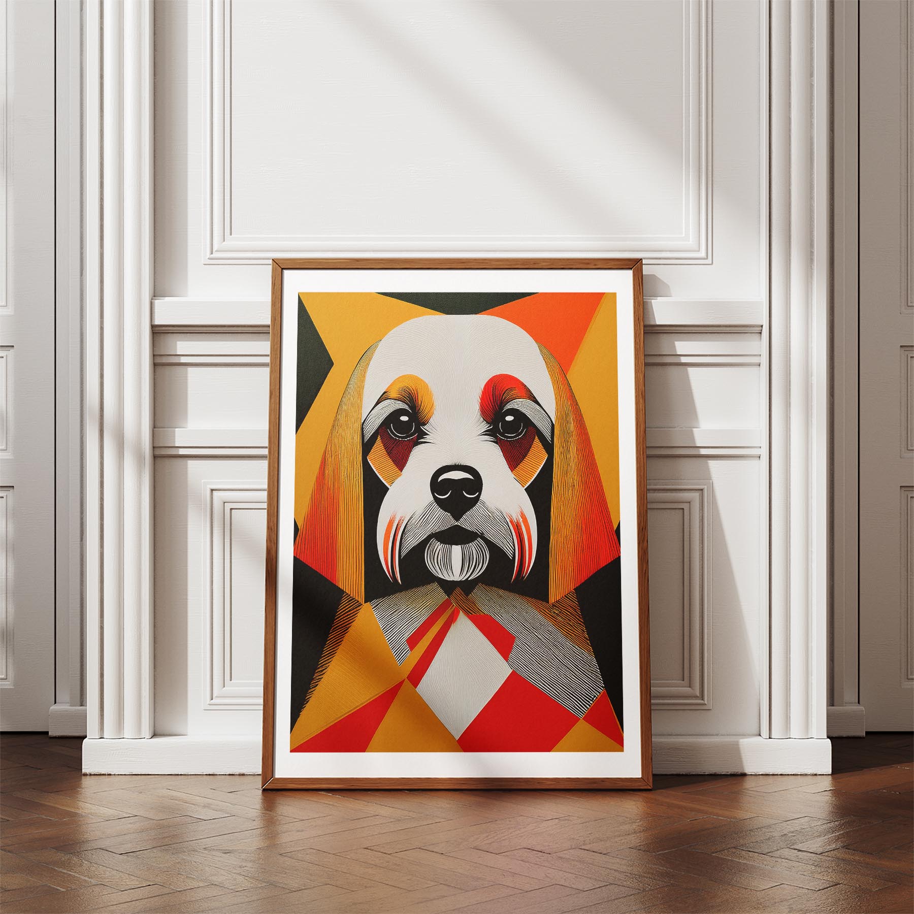 Maltese Geometric Orange Series image 4