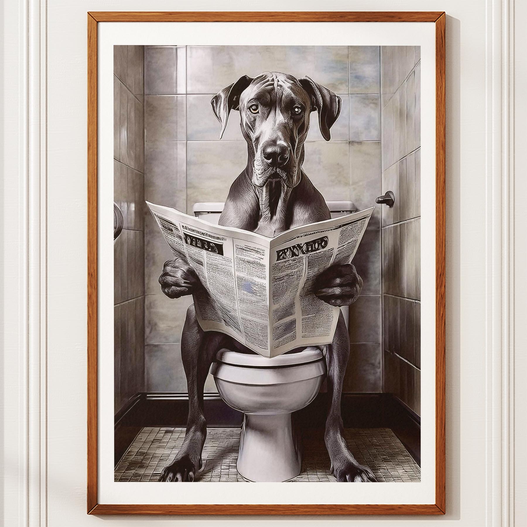 Great Dane Toilet Humour Dog Series 2 image 10