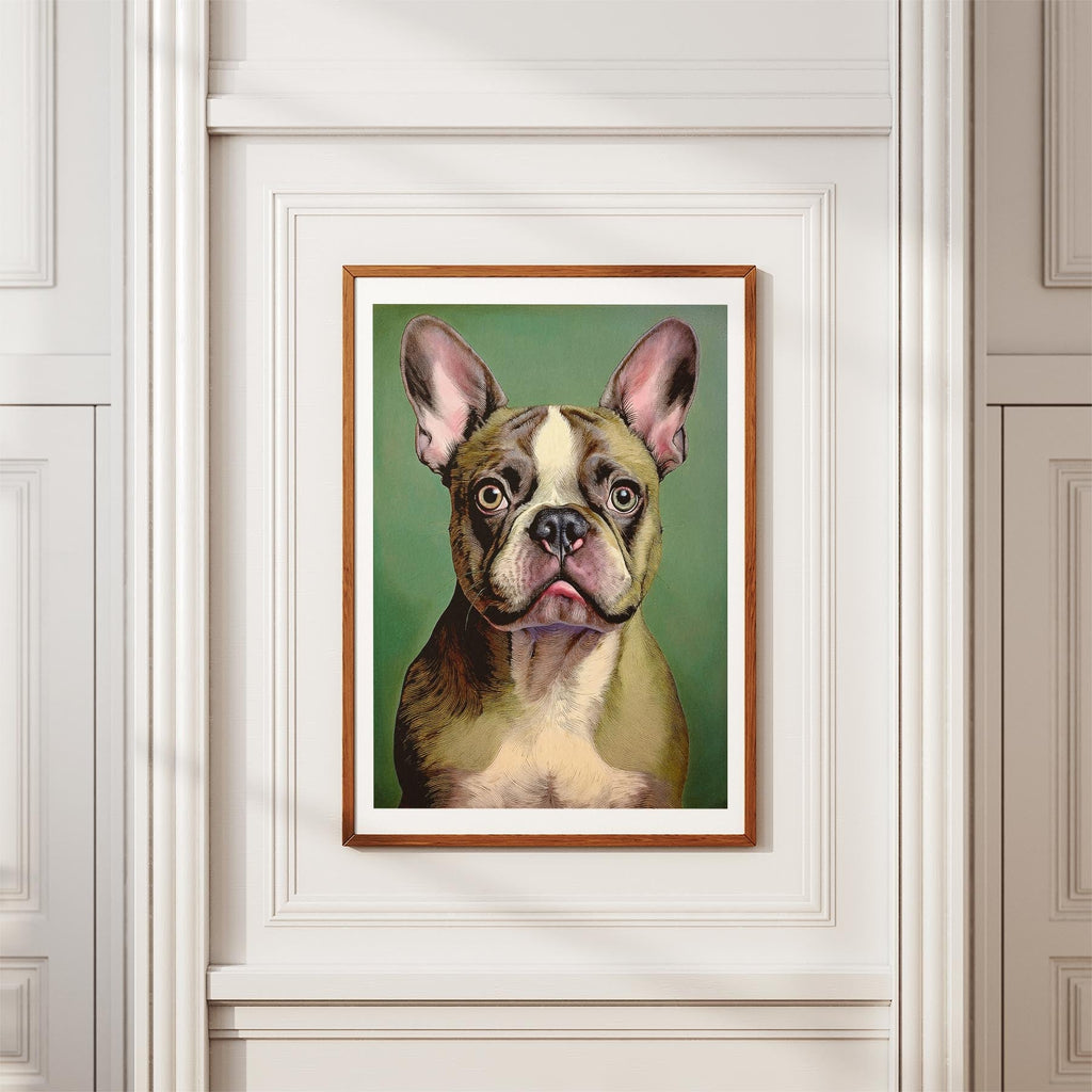 French Bulldog Green Painted Series image 3