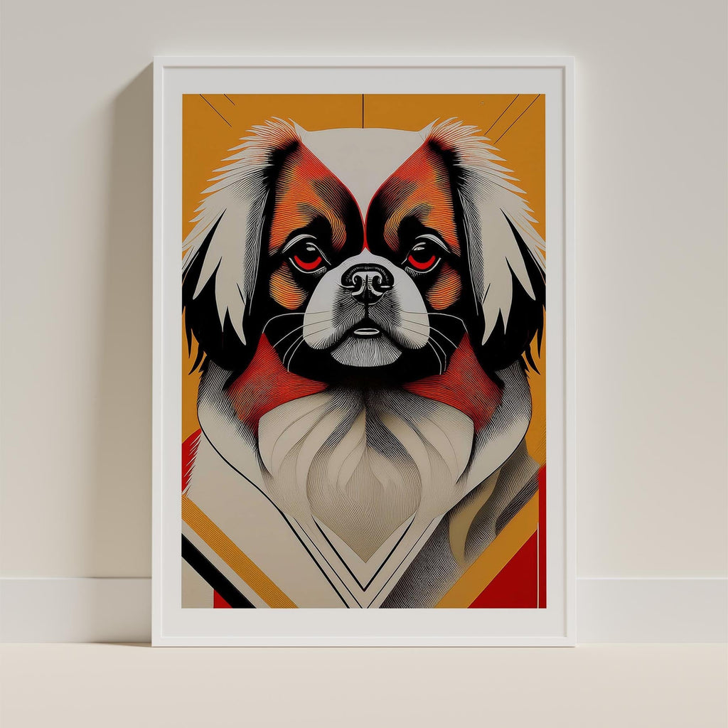 Pekingese Geometric Orange Series image 9