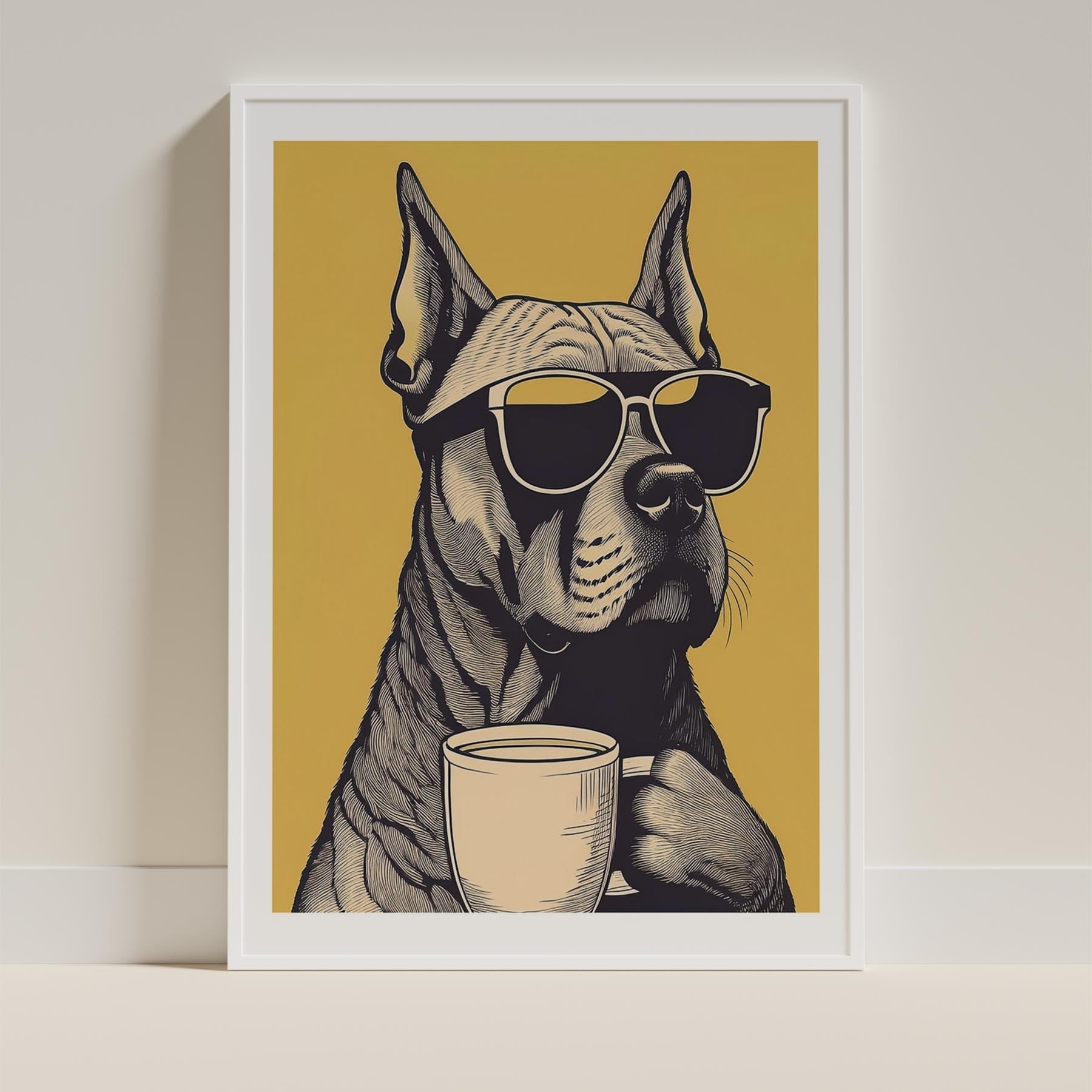 Dogue De Bordeaux Chillin Coffee Dog image 9