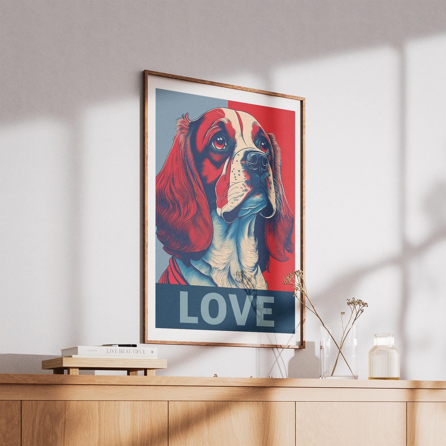 Cavalier Spaniel LOVE Series Inspired by the Obama Poster image 5