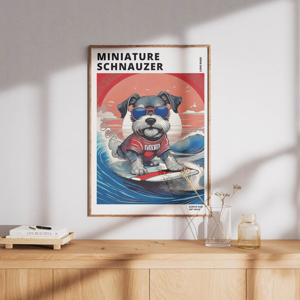Miniature Schnauzer Hokosai Surfer Dogs 2 image 8