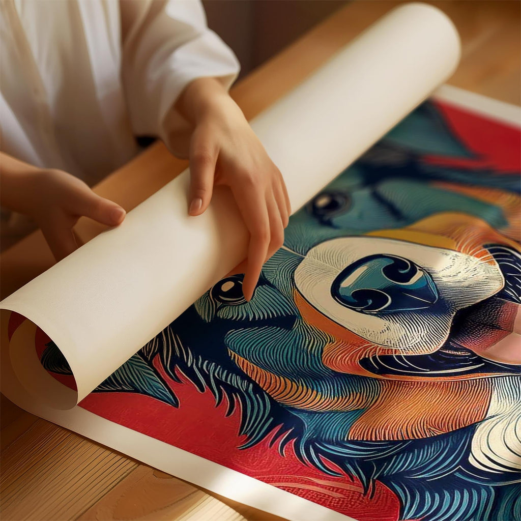 Australian Shepherd Hokusai Japanese Inspired Dog Series 1 image 1