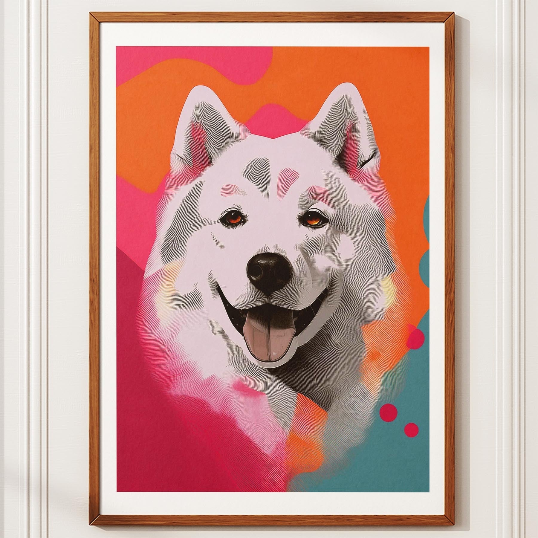 Samoyed Modern Pop Dog Series image 10