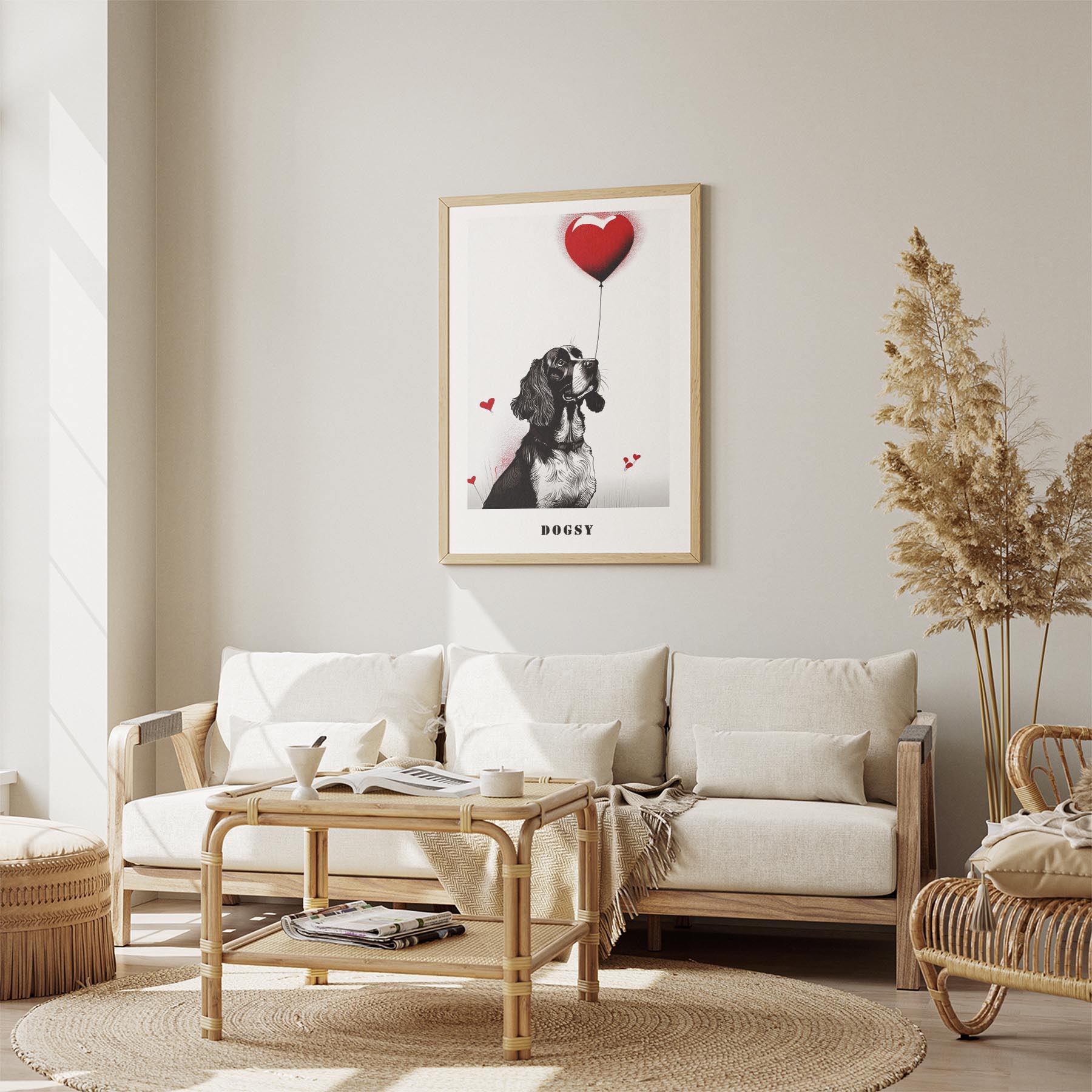 English Springer Spaniel DOGSY Series inspired by the Art of Banksy with text Do image 2