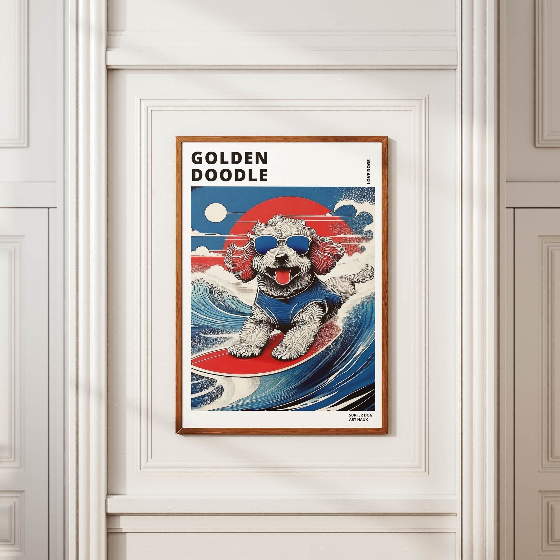 Golden Doodle Hokosai Surfer Dogs 1 image 2